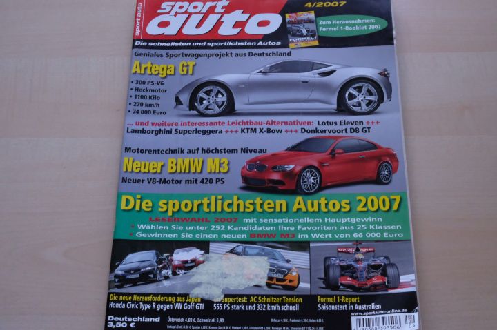 Deckblatt Sport Auto (04/2007)